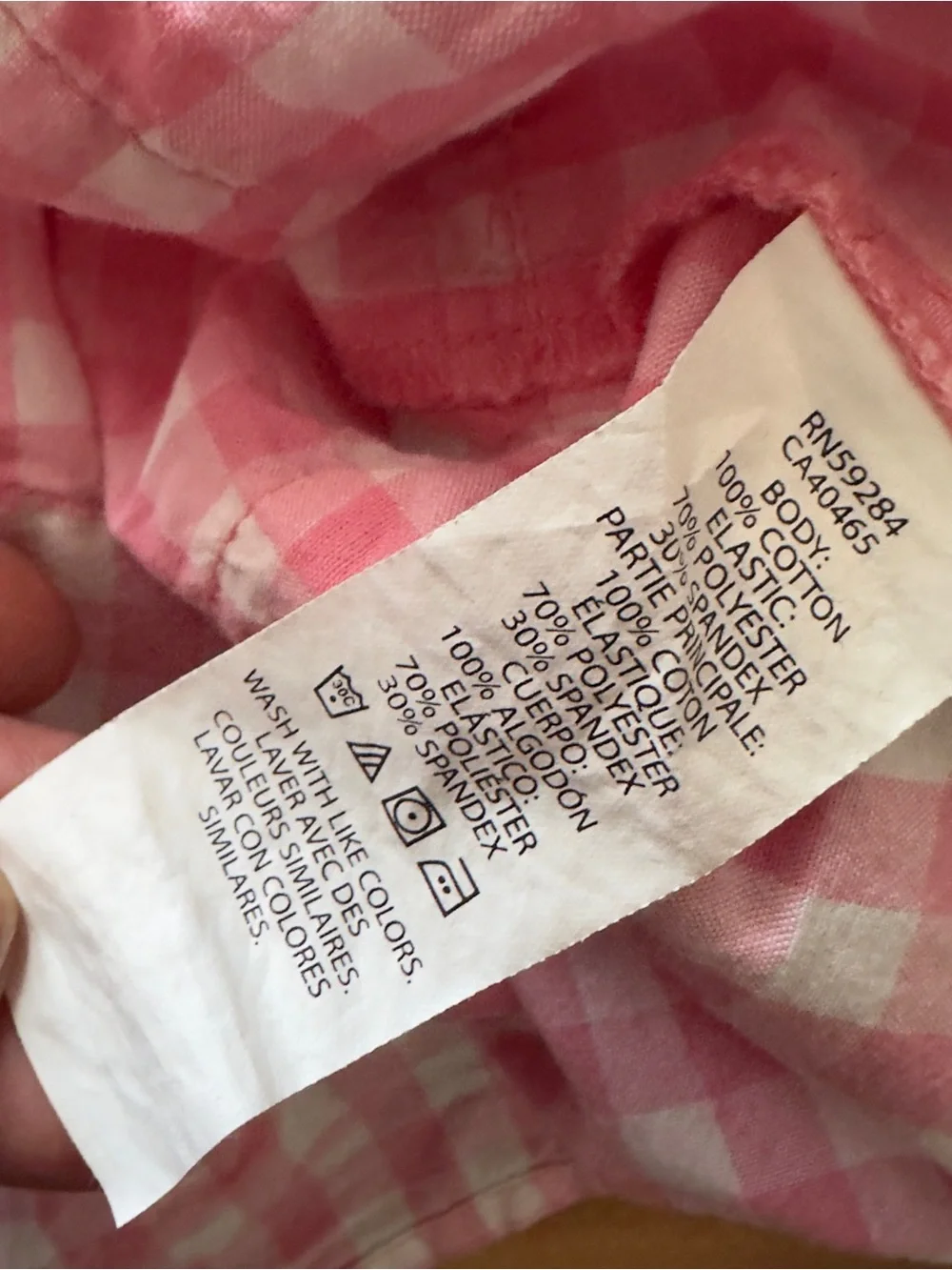 The Children's Place Pink Gingham Smocked Dress